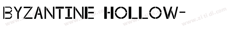 Byzantine Hollow字体转换